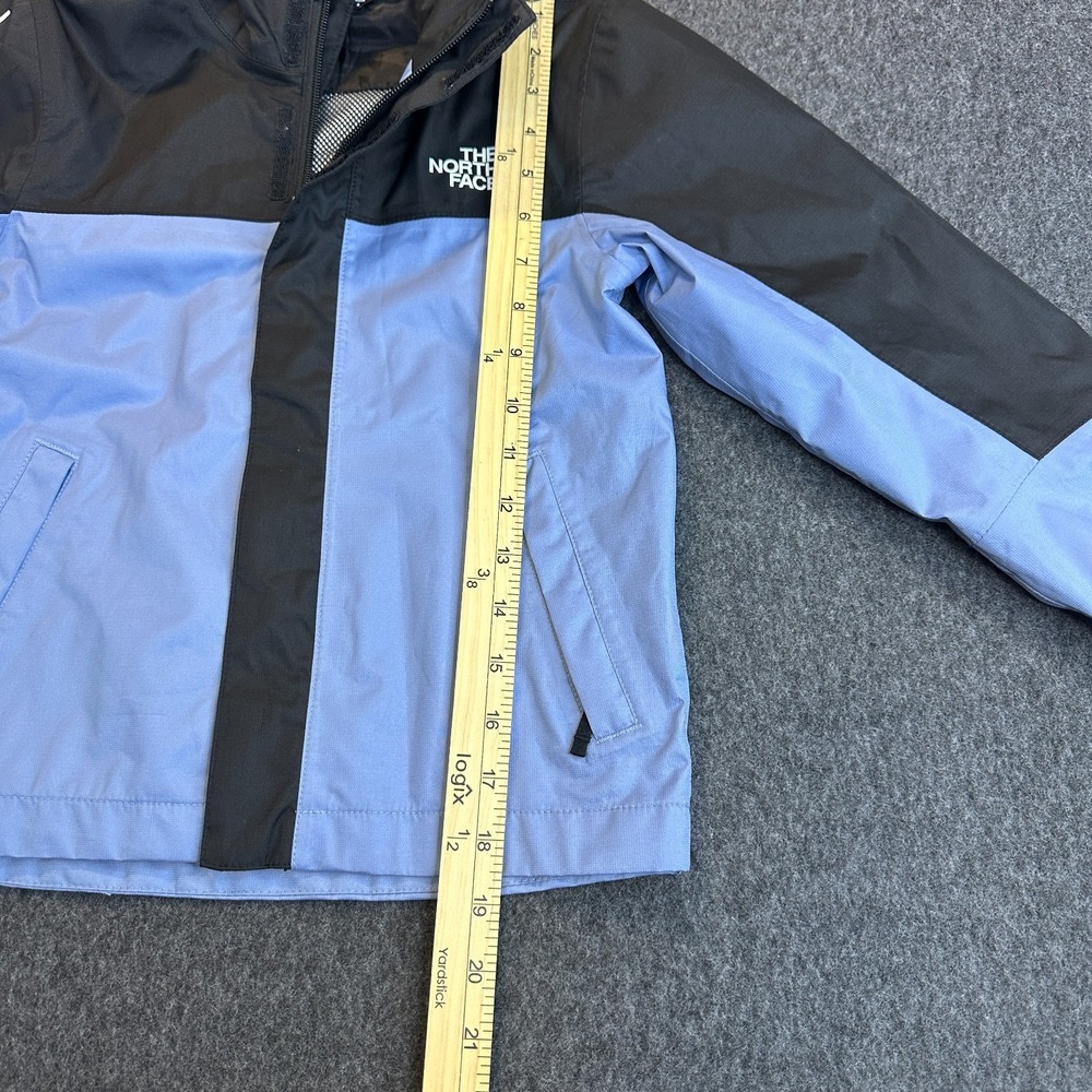 The North Face Boys Antora Rain Jacket Folk Blue Black Size XS 6 Waterproof Zip - Picture 11 of 15